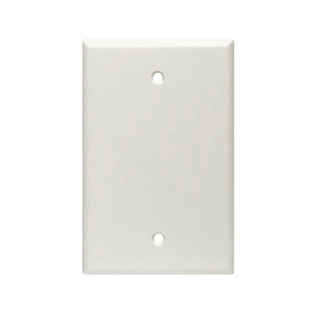 LEVITON Blank Wall Plate, 1 Gang, White 80514-W